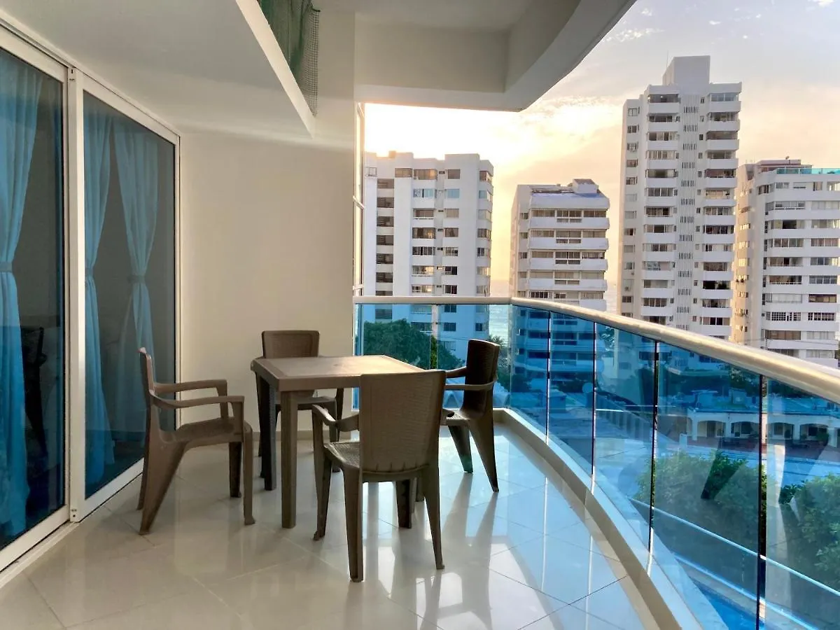 Apartahotel Charming 2Br Apartment With Terrace In El Laguito Cartagena